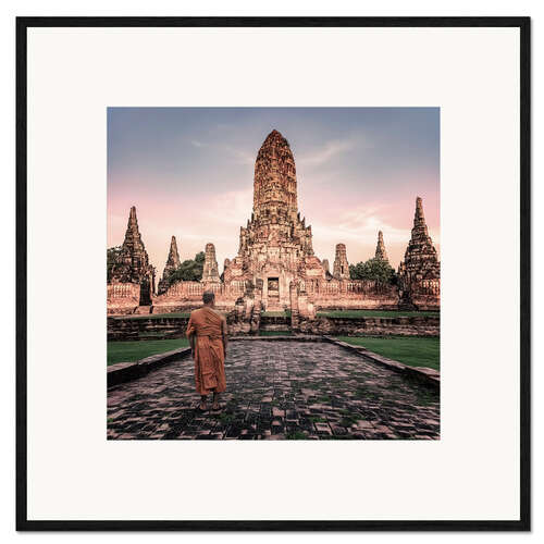 Ingelijste kunstdruk Ayutthaya Evening