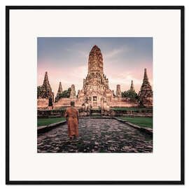 Ingelijste kunstdruk Ayutthaya Evening