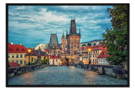 Gerahmter Kunstdruck Morgen in Prag