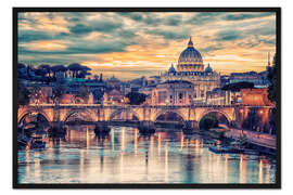 Gerahmter Kunstdruck Aus Rom mit Liebe