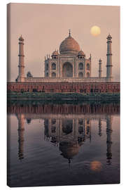 Leinwandbild  Taj Mahal bei Sonnenuntergang - Manjik Pictures