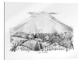 Gallery print View of Mount Salak