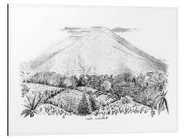 Magnettafel Blick auf den Berg Salak