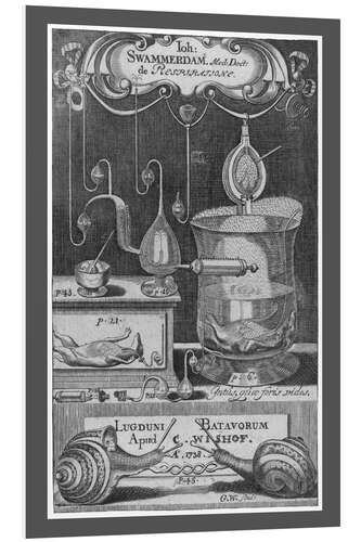 Tableau en PVC Laboratory with scientific instruments, 1738