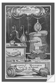 Vinilo para la pared Laboratory with scientific instruments, 1738