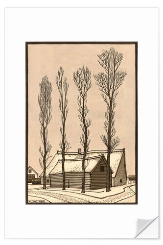 Sticker mural Winter, 1920