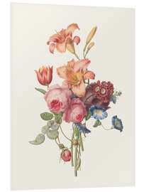 Foam board print A Bouquet, ca. 1820