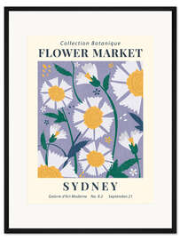 Gerahmter Kunstdruck Flower Market Sydney