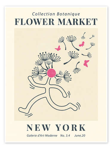 Poster Flower Market New York I