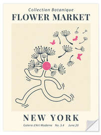 Naklejka na ścianę Flower Market New York I