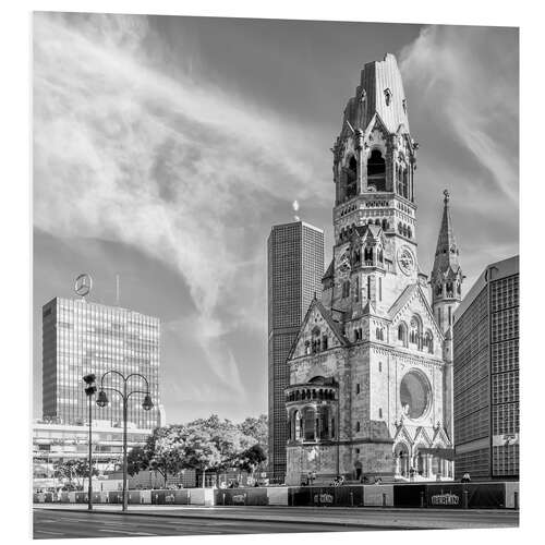 Foam board print Kaiser Wilhelm Memorial Church in Berlin