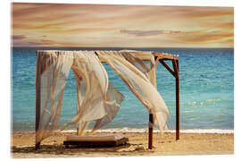 Acrylic print Canopy on the beach