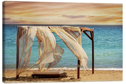 Canvas print Canopy on the beach