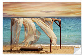 Sticker mural Canopy on the beach