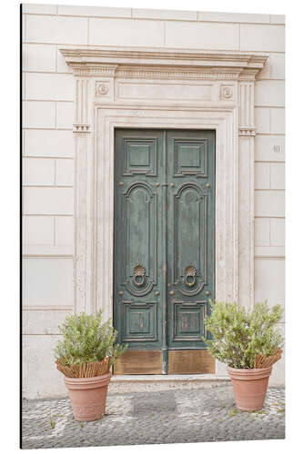 Cuadro de aluminio Vintage door in Rome