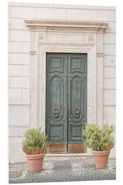 Foam board print Vintage door in Rome