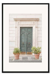 Gerahmter Kunstdruck Vintage Tür in Rom