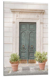 Quadro em plexi-alumínio Vintage door in Rome