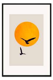 Gerahmter Kunstdruck Birds In The Sky