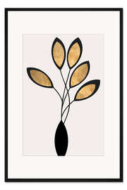 Gerahmter Kunstdruck Cinco Black