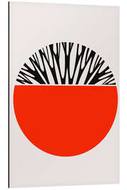 Magnettafel Abstractika, rot