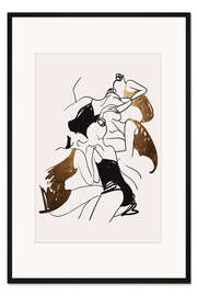 Gerahmter Kunstdruck Ballerinas