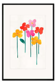 Gerahmter Kunstdruck Little Happy Flowers