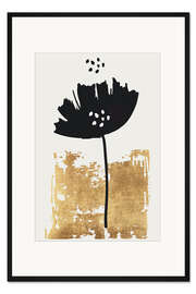 Gerahmter Kunstdruck Black Poppy
