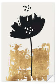 Wall sticker Black Poppy