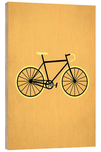 Quadro de madeira Bicycle Love