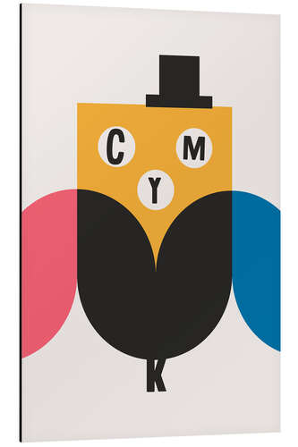 Stampa su alluminio CMYK Owl