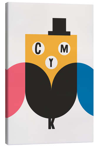 Canvas print CMYK Owl