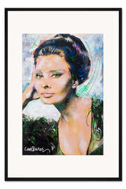 Gerahmter Kunstdruck Sophia Loren