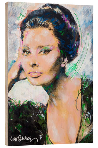 Cuadro de madera Sophia Loren