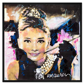 Gerahmter Kunstdruck Audrey Hepburn