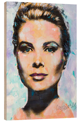 Holzbild Grace Kelly