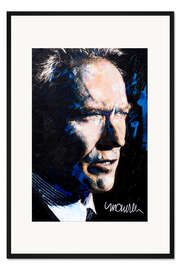 Gerahmter Kunstdruck Clint Eastwood