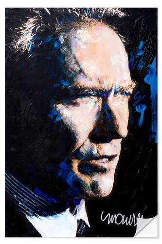 Selvklebende plakat Clint Eastwood