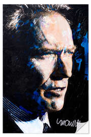 Sticker mural Clint Eastwood