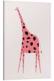 Magnettafel Giraffe rosa