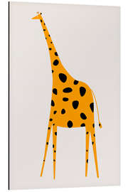 Magnettafel Giraffe gelb