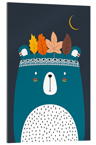 Gallery print Moon bear petrol