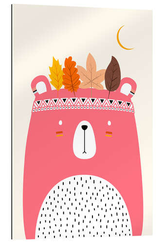 Gallery print Moon bear pink