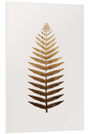 Foam board print Golden leaf No. 7