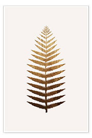 Plakat  Golden leaf No. 7 - KUBISTIKA