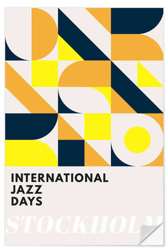 Selvklebende plakat Jazz Days Stockholm