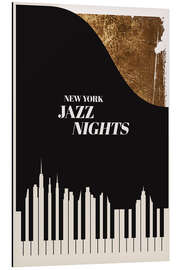 Tableau en aluminium Jazz Nights