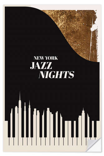 Sticker mural Jazz Nights