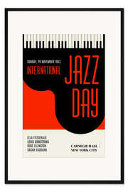 Gerahmter Kunstdruck Jazzy Days, rot