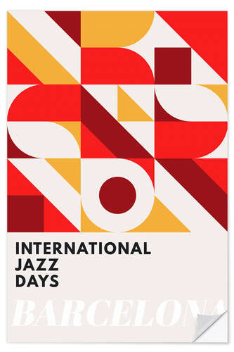 Selvklebende plakat Jazz Days Barcelona